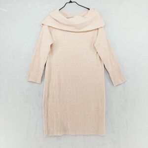 NWT 52Seven Women's Knit Sweater Dress Pale Pink P314